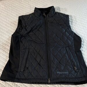 Marmot Black Quilted Vest with Zip Pockets